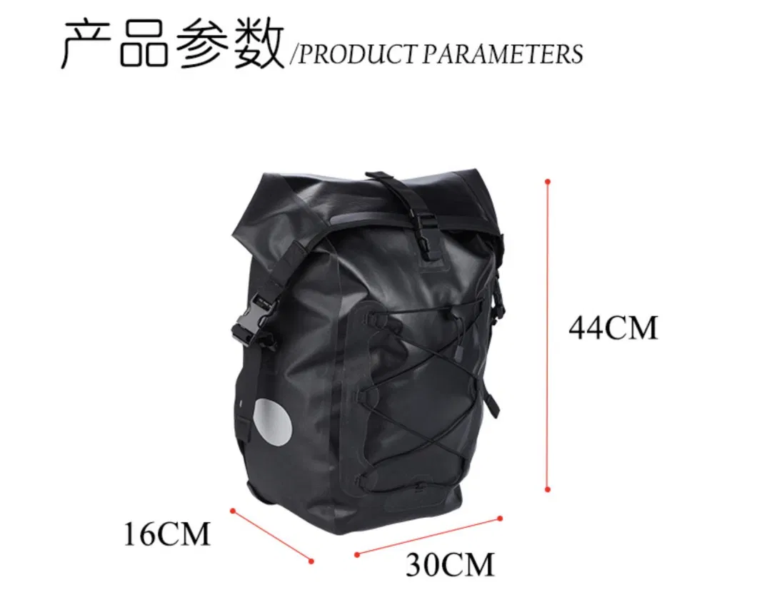 Nylon Bike Pannier Shoulder Bags Bicycle Rear Rack Trunk Motorcycle Tail Seat Bag