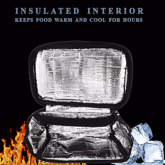 バイクハンドルバーバッグ 断熱自転車フロントラック タッチ式電話ホルダー 耐水クーラー 革新的なポーチ Wメッシュコンテナ アイスパック用 2 in 1 収納